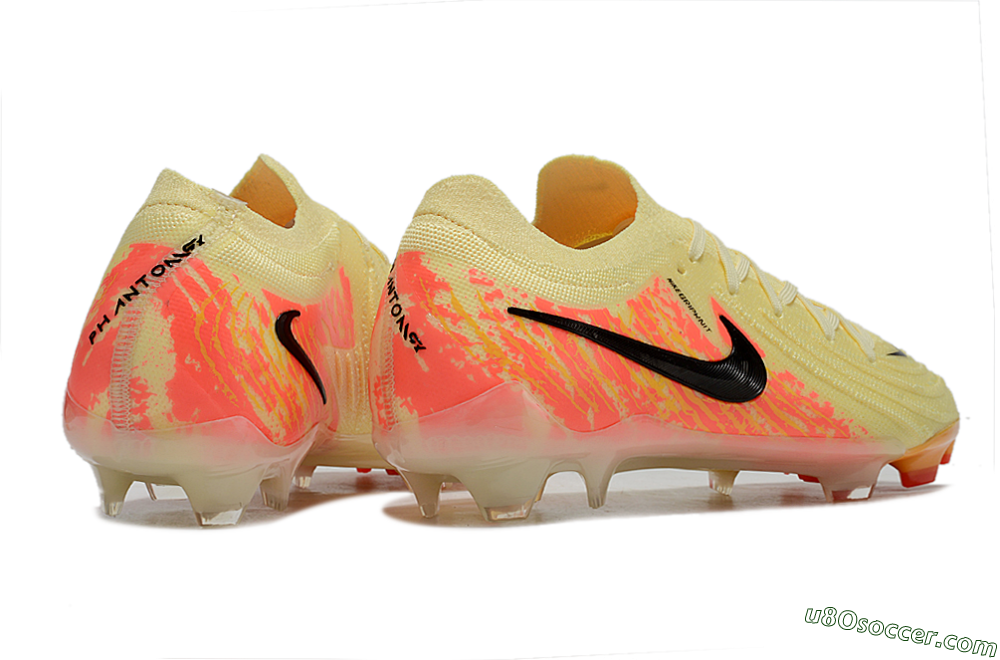 Nike Phantom Luna Elite NU FG Firm Ground Soccer Cleats - Yellow/Black/Red 6