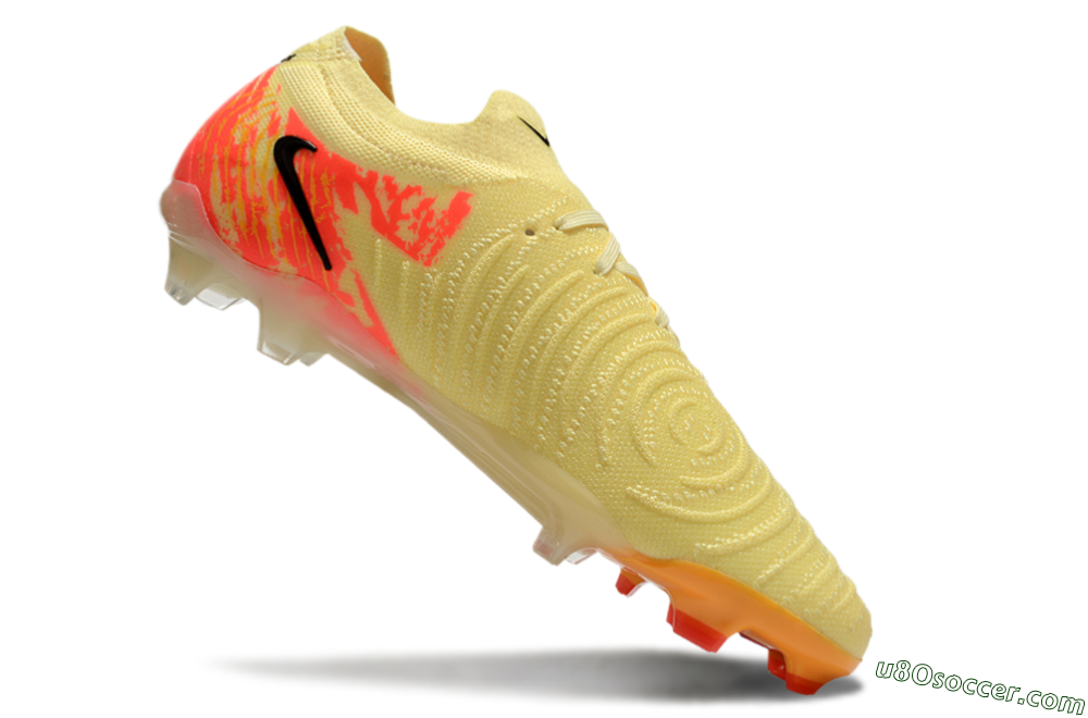 Nike Phantom Luna Elite NU FG Firm Ground Soccer Cleats - Yellow/Black/Red 4