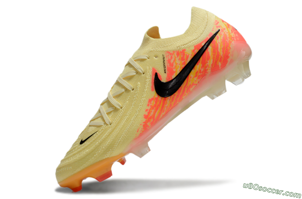 Nike Phantom Luna Elite NU FG Firm Ground Soccer Cleats - Yellow/Black/Red 5