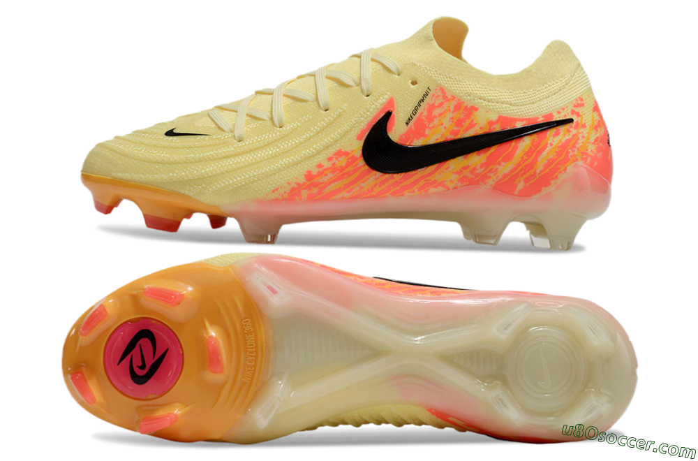 Nike Phantom Luna Elite NU FG Firm Ground Soccer Cleats - Yellow/Black/Red 0