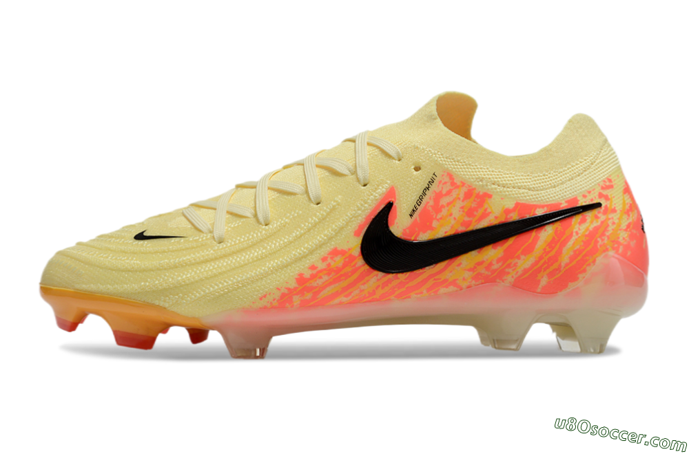 Nike Phantom Luna Elite NU FG Firm Ground Soccer Cleats - Yellow/Black/Red 2
