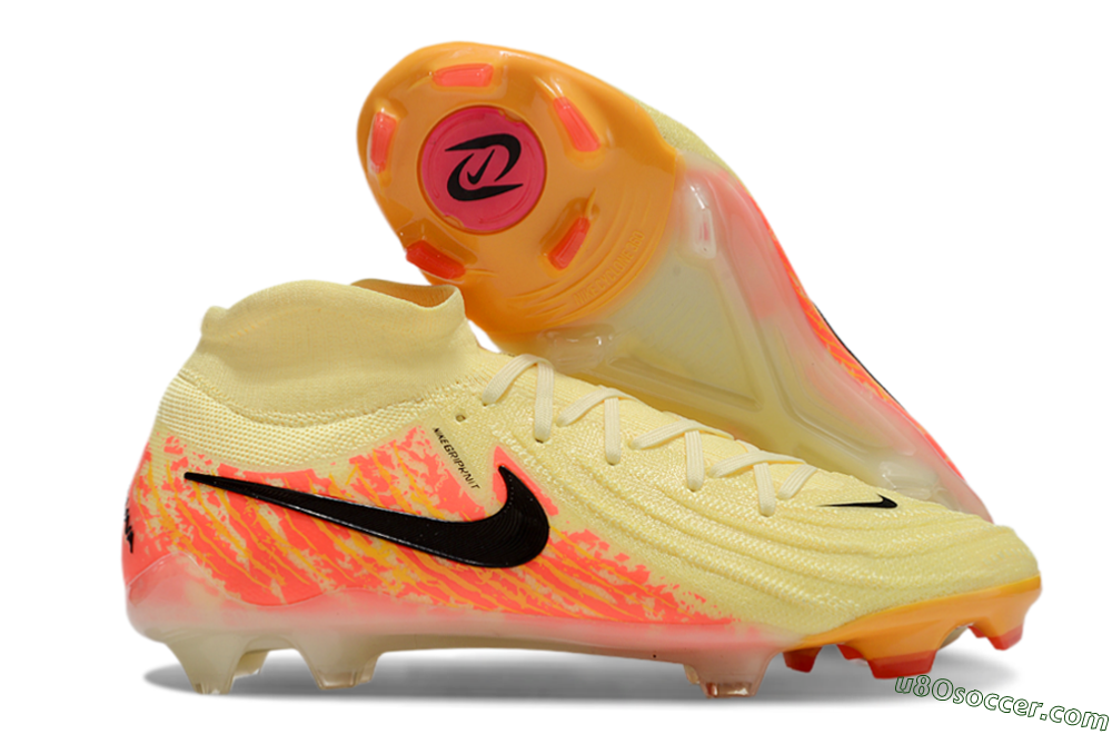 Nike Phantom Luna Elite NU FG Firm Ground Soccer Cleats - Yellow/Black/Red 1