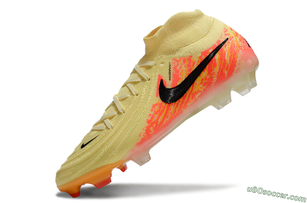 Nike Phantom Luna Elite NU FG Firm Ground Soccer Cleats - Yellow/Black/Red 5