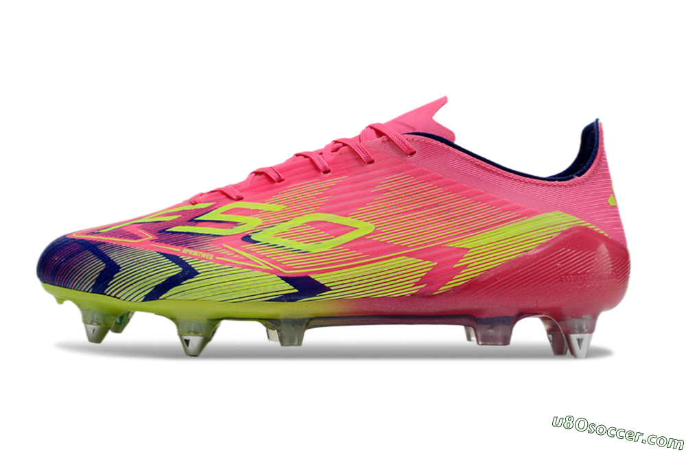 Adidas F50 Elite SG Soft Ground Soccer Cleats - Pink/Blue/Yellow 2