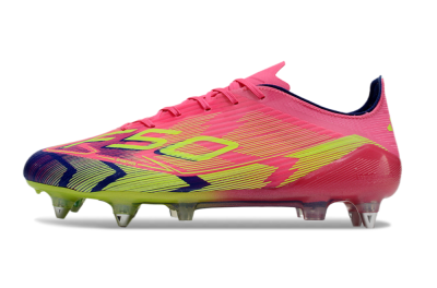Adidas F50 Elite SG Soft Ground Soccer Cleats - Pink/Blue/Yellow