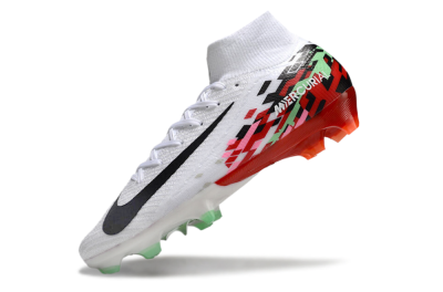 Nike Air Zoom Mercurial Superfly 10 Elite FG Firm Ground Soccer Cleats - White/Black/Red