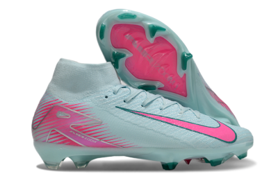 Nike Air Zoom Mercurial Superfly 10 Elite FG Firm Ground Soccer Cleats - Jade/Pink/Silver