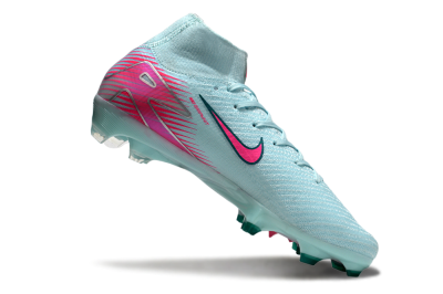 Nike Air Zoom Mercurial Superfly 10 Elite FG Firm Ground Soccer Cleats - Jade/Pink/Silver