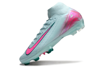 Nike Air Zoom Mercurial Superfly 10 Elite FG Firm Ground Soccer Cleats - Jade/Pink/Silver