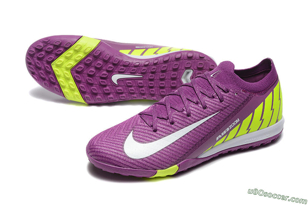 Nike Air Zoom Mercurial Vapor 16 Elite TF Artificial Turf Soccer Shoes - Red/White/Yellow 3