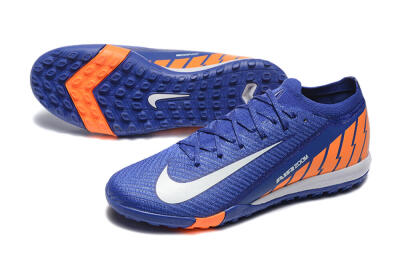 Nike Air Zoom Mercurial Vapor 16 Elite TF Artificial Turf Soccer Shoes - Blue/White/Orange