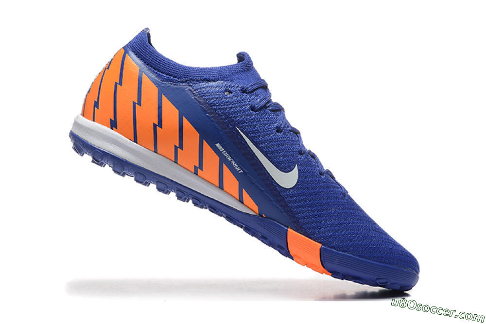 Nike Air Zoom Mercurial Vapor 16 Elite TF Artificial Turf Soccer Shoes - Blue/White/Orange 7