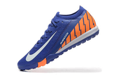 Nike Air Zoom Mercurial Vapor 16 Elite TF Artificial Turf Soccer Shoes - Blue/White/Orange