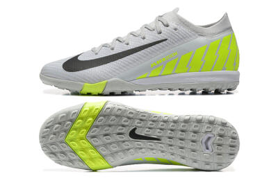 Nike Air Zoom Mercurial Vapor 16 Elite TF Artificial Turf Soccer Shoes - Grey/Yellow/Silver