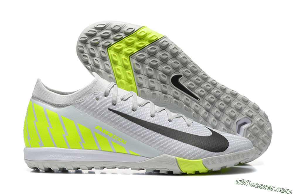 Nike Air Zoom Mercurial Vapor 16 Elite TF Artificial Turf Soccer Shoes - Grey/Yellow/Silver 1