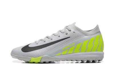 Nike Air Zoom Mercurial Vapor 16 Elite TF Artificial Turf Soccer Shoes - Grey/Yellow/Silver