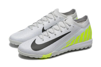 Nike Air Zoom Mercurial Vapor 16 Elite TF Artificial Turf Soccer Shoes - Grey/Yellow/Silver