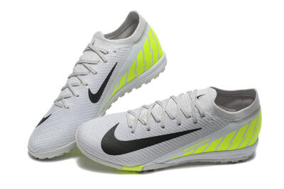 Nike Air Zoom Mercurial Vapor 16 Elite TF Artificial Turf Soccer Shoes - Grey/Yellow/Silver
