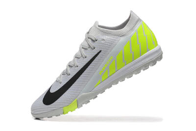 Nike Air Zoom Mercurial Vapor 16 Elite TF Artificial Turf Soccer Shoes - Grey/Yellow/Silver