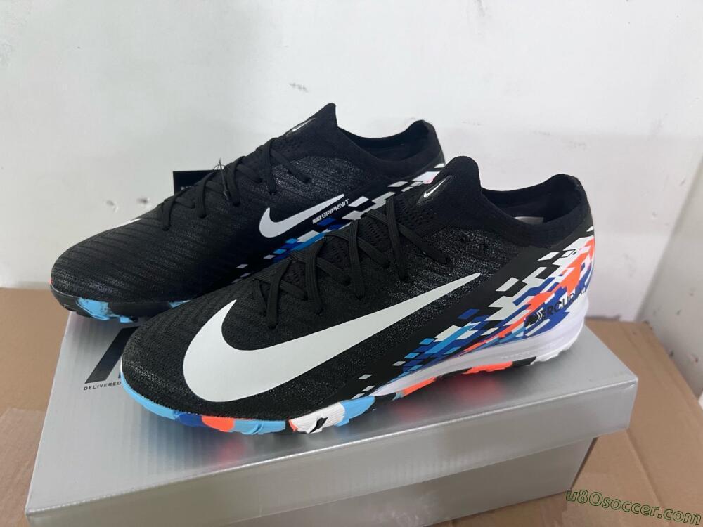Nike Air Zoom Mercurial Vapor 16 Elite TF Artificial Turf Soccer Shoes - Black/Blue/Orange