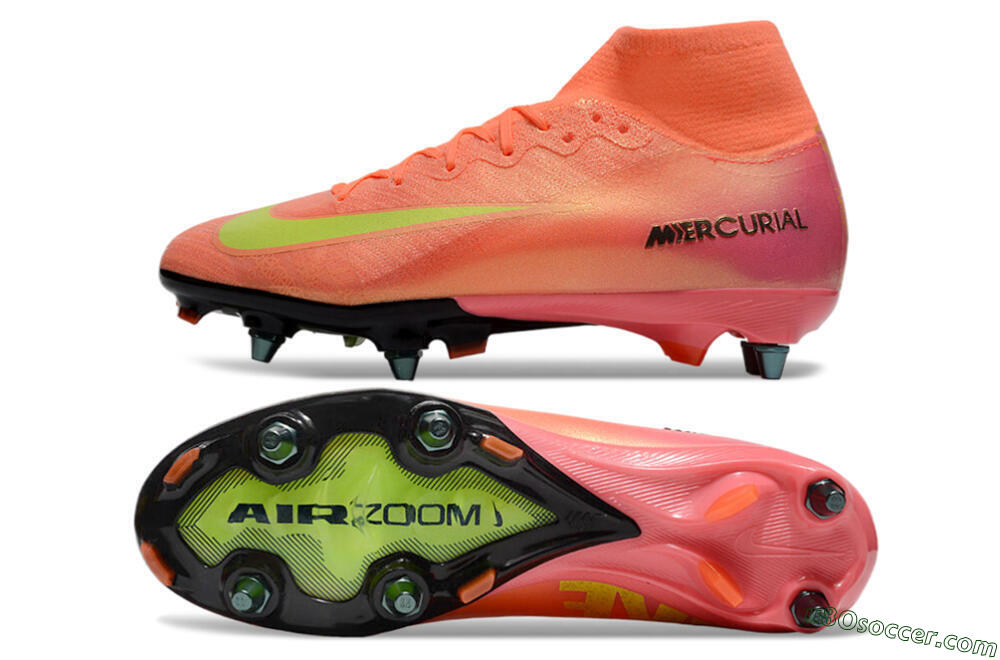 Nike Air Zoom Mercurial Superfly 10 Elite SG Soft Ground Soccer Cleats - Red/Yellow/Black 0