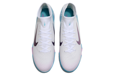 Nike Air Zoom Mercurial Superfly 10 Elite TF Artificial Turf Soccer Shoes - White/Purple/Blue