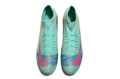 Nike Air Zoom Mercurial Superfly 10 Elite SG Soft Ground Soccer Cleats - Jade/Pink/Blue