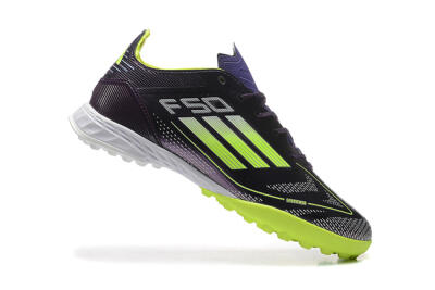 Adidas F50 Pro TF Artificial Turf Soccer Shoes - Purple/Yellow/White