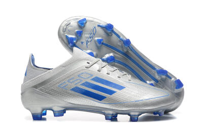 Adidas F50 Elite FG Firm Ground Soccer Cleats - Silver/Blue