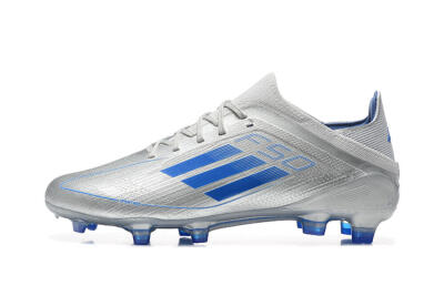 Adidas F50 Elite FG Firm Ground Soccer Cleats - Silver/Blue