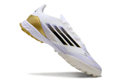 Adidas F50 Pro TF Artificial Turf Soccer Shoes - White/Black/Yellow