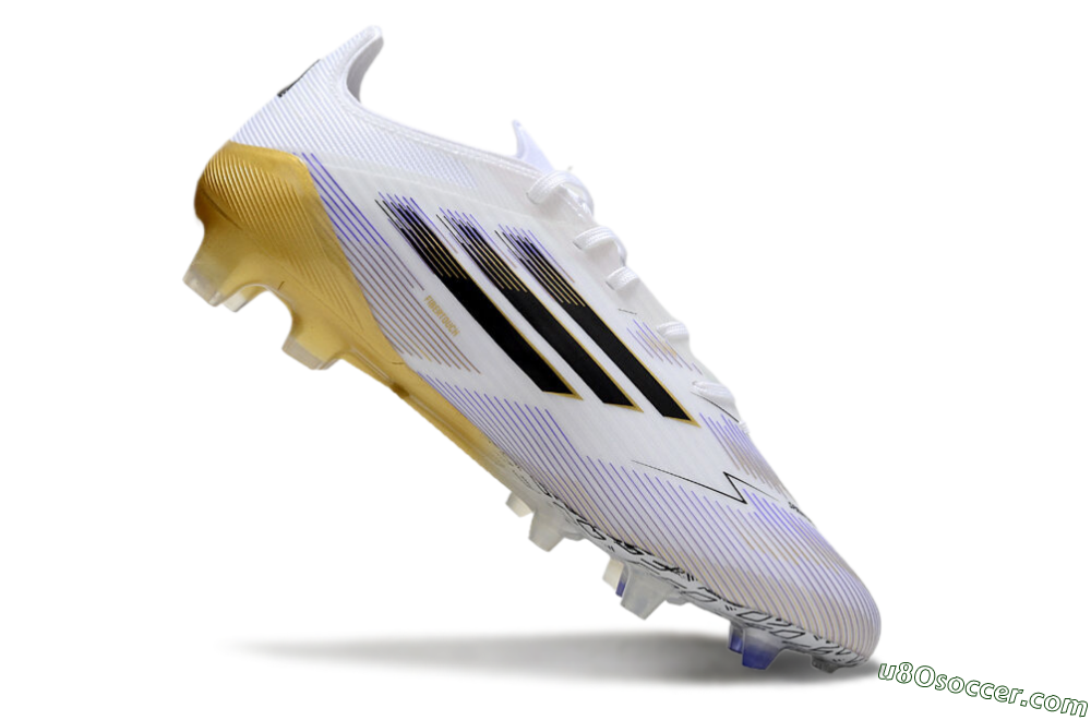 Adidas F50 Elite FG Firm Ground Soccer Cleats - White/Black/Yellow 4