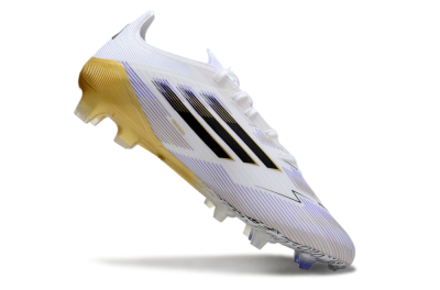 Adidas F50 Elite FG Firm Ground Soccer Cleats - White/Black/Yellow
