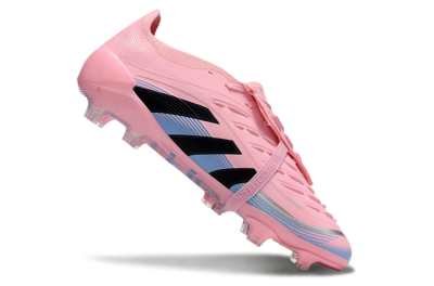 Adidas Predator Elite 25 Foldover Tongue FG Firm Ground Soccer Cleats - Pink/Black/Blue