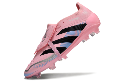 Adidas Predator Elite 25 Foldover Tongue FG Firm Ground Soccer Cleats - Pink/Black/Blue