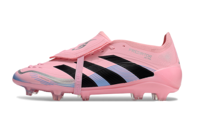 Adidas Predator Elite 25 Foldover Tongue FG Firm Ground Soccer Cleats - Pink/Black/Blue