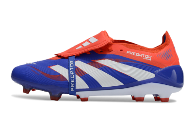 Adidas Predator Elite 25 Foldover Tongue FG Firm Ground Soccer Cleats - Blue/White/Red