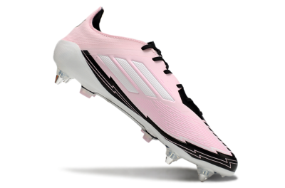 Messi x Adidas F50 Elite SG Soft Ground Soccer Cleats - Pink/White/Black