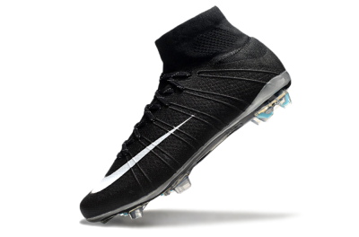 Nike Mercurial Superfly 4 CR7 FG Firm Ground Soccer Cleats - Black/White/Blue
