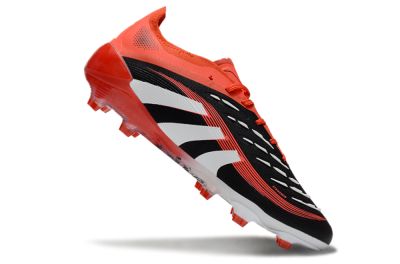 Adidas Predator 25 Elite FG Firm Ground Soccer Cleats - Black/White/Red