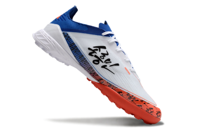 Adidas F50 Elite TF Artificial Turf Soccer Shoes - White/Black/Blue/Red