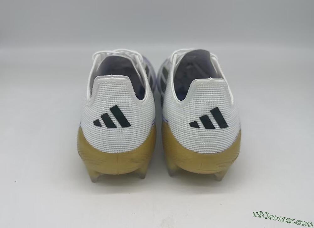 Adidas F50 Elite FG Firm Ground Soccer Cleats - White/Black/Yellow