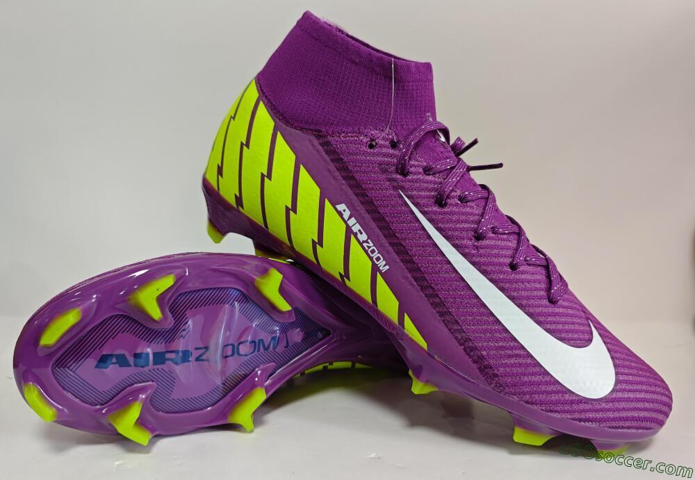 Nike Air Zoom Mercurial Superfly 10 Elite FG Firm Ground Soccer Cleats - Red/White/Yellow