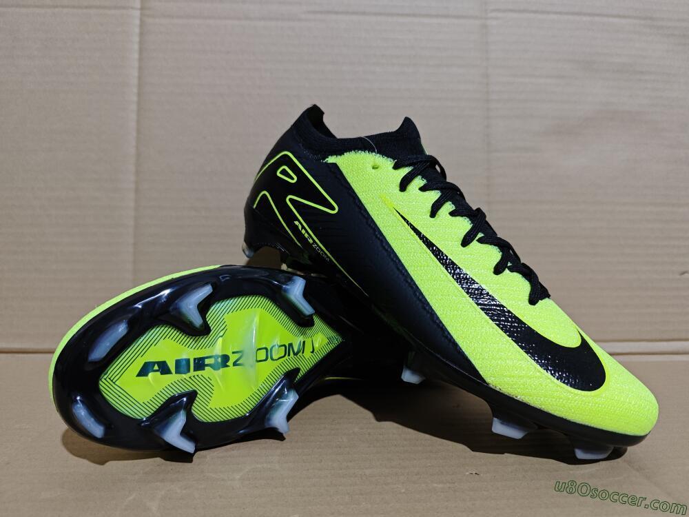 Nike Air Zoom Mercurial Vapor 16 Elite FG Firm Ground Soccer Cleats - Yellow/Black/Blue