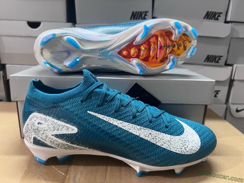 Nike Air Zoom Mercurial Vapor 16 Elite FG Firm Ground Soccer Cleats - Blue/White/Gold