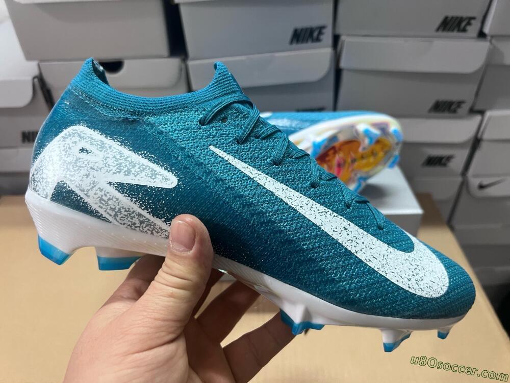 Nike Air Zoom Mercurial Vapor 16 Elite FG Firm Ground Soccer Cleats - Blue/White/Gold