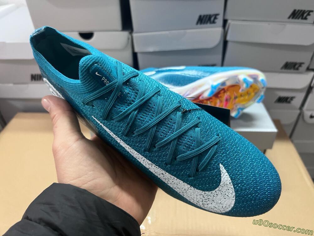 Nike Air Zoom Mercurial Vapor 16 Elite FG Firm Ground Soccer Cleats - Blue/White/Gold