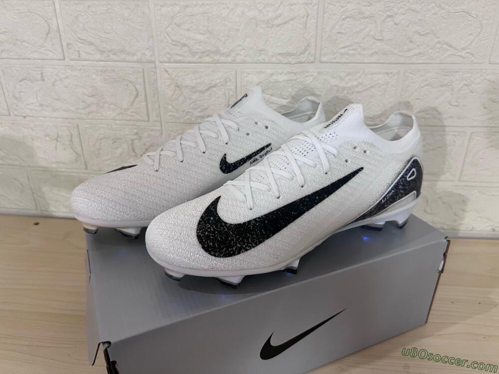 Nike Air Zoom Mercurial Vapor 16 Elite FG Firm Ground Soccer Cleats - White/Black/Blue/Gold