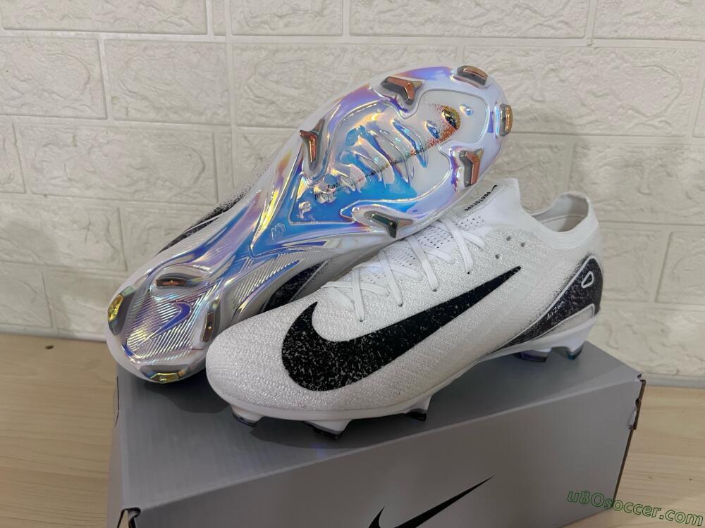 Nike Air Zoom Mercurial Vapor 16 Elite FG Firm Ground Soccer Cleats - White/Black/Blue/Gold