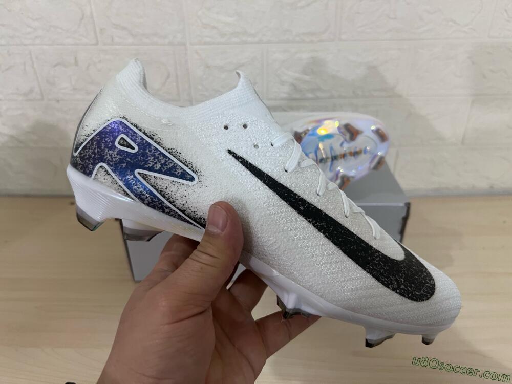 Nike Air Zoom Mercurial Vapor 16 Elite FG Firm Ground Soccer Cleats - White/Black/Blue/Gold
